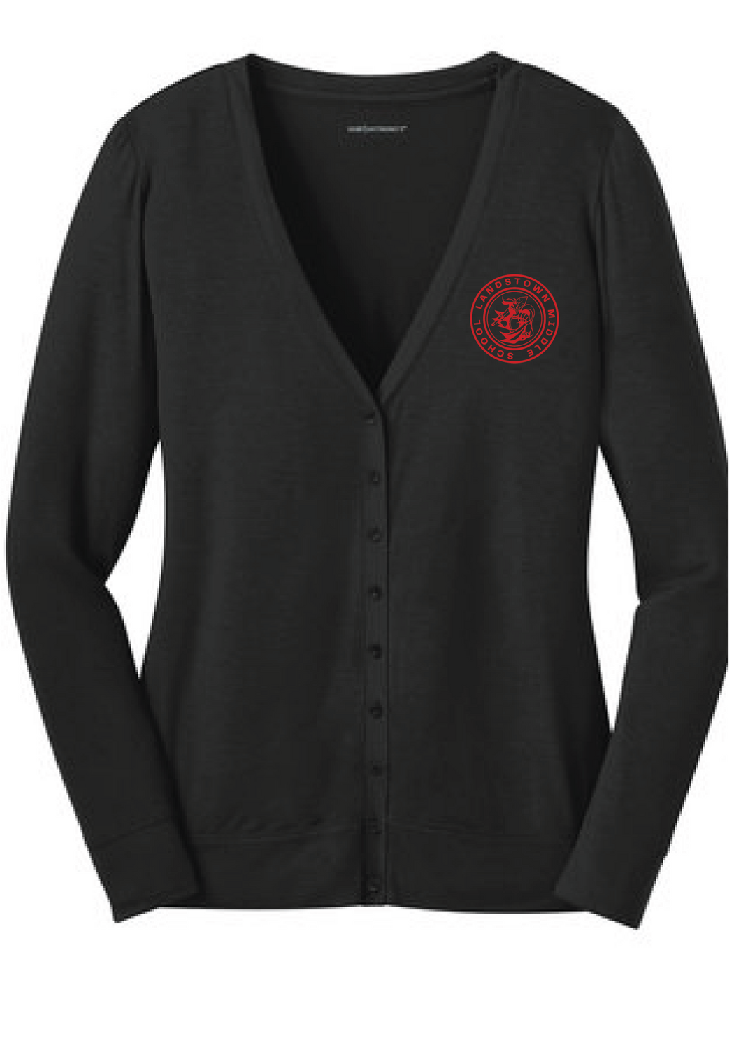 Ladies Concept Cardigan / Black / Landstown Middle School Staff