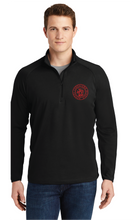 Stretch 1/2-Zip Pullover / Black / Landstown Middle School Staff