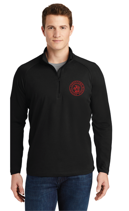 Stretch 1/2-Zip Pullover / Black / Landstown Middle School Staff