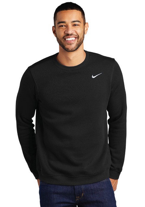 Nike Club Fleece Crewneck Sweatshirt / Black / Landstown Middle School Staff