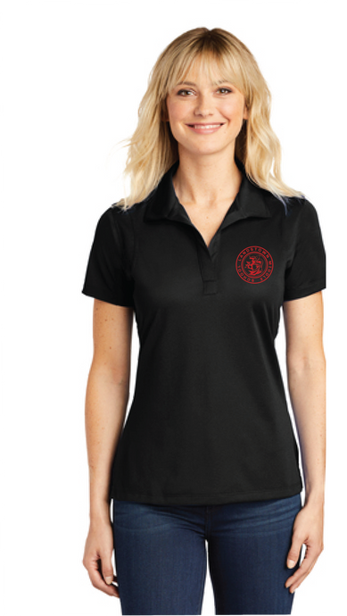 Ladies Micropique Polo / Black / Landstown Middle School Staff