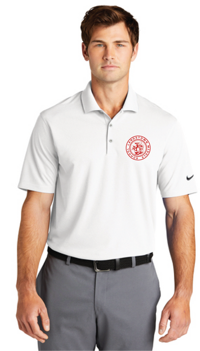 Nike Dri-FIT Micro Pique Polo / White / Landstown Middle School Staff
