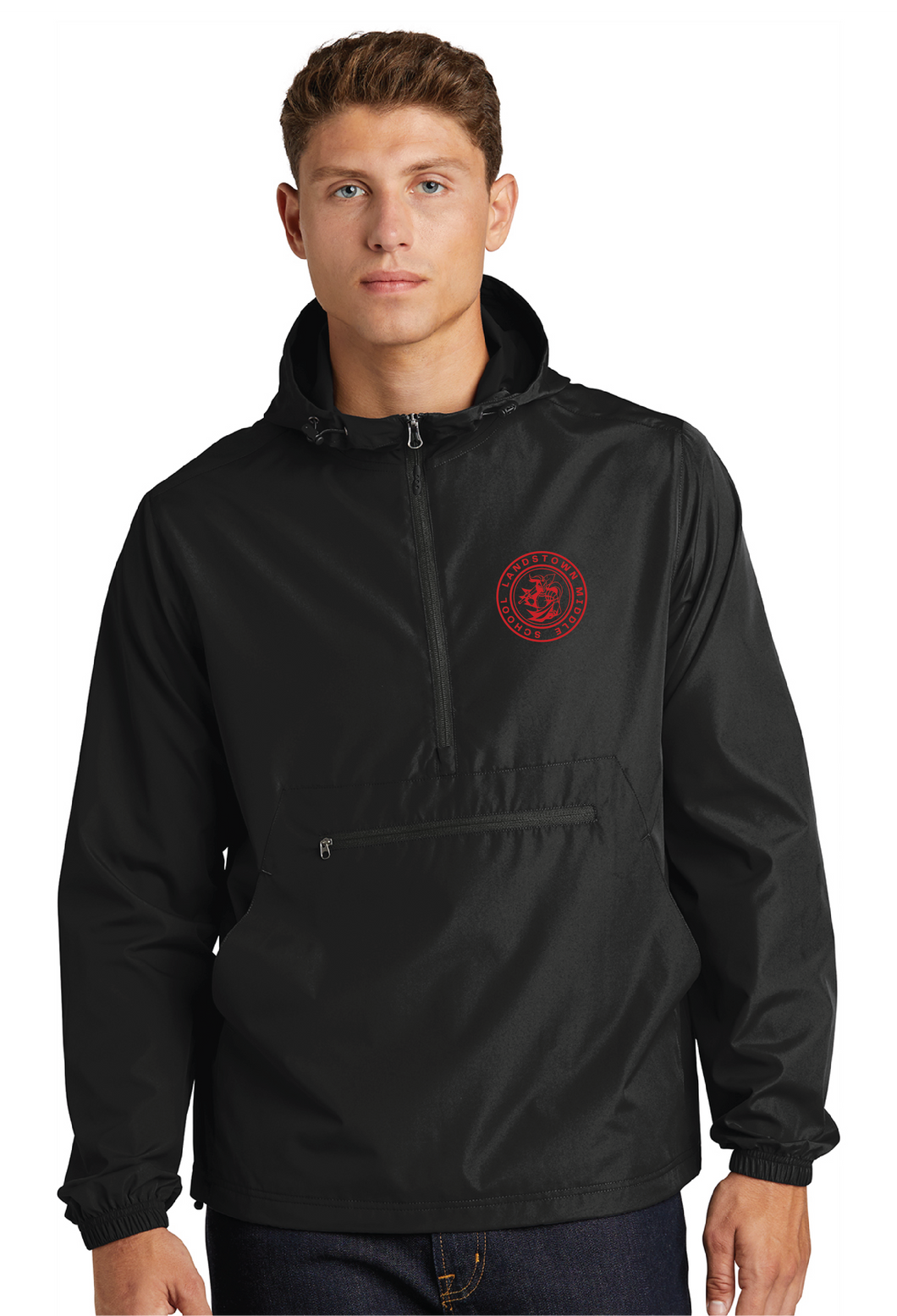 Packable Anorak / Black / Landstown Middle School Staff