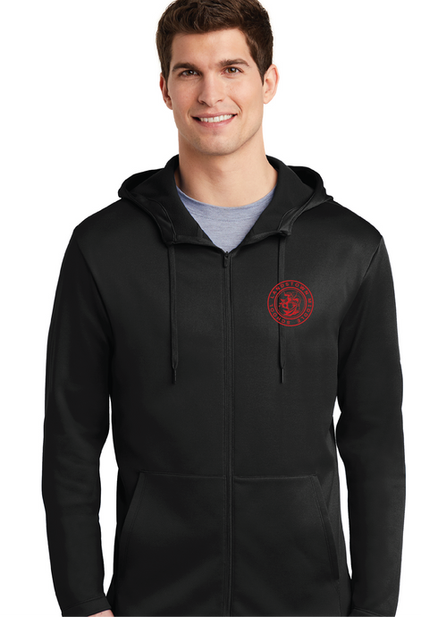 Nike Therma-FIT Full-Zip Fleece Hoodie / Black / Landstown Middle School Staff