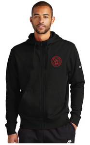 Nike Club Fleece Full-Zip Hoodie / Black / Landstown Middle School Staff