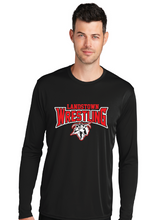 Long Sleeve Heather Contender Tee / Black / Landstown Middle School Wrestling