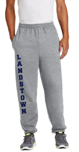 Essential Fleece Sweatpant with Pockets / Athletic Heather / Landstown Middle School Volleyball