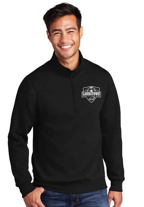 Core Fleece 1/4-Zip Pullover Sweatshirt / Black / Landstown High School Soccer