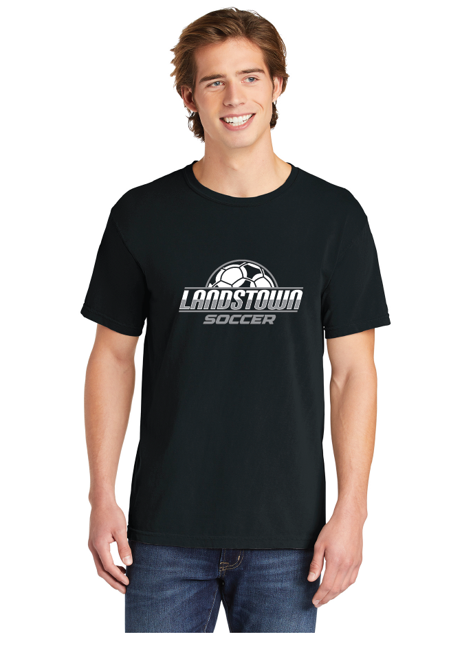 Heavyweight Ring Spun Tee / Black / Landstown High School Soccer