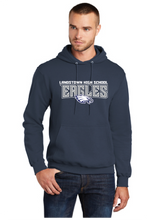 Fleece Pullover Hooded Sweatshirt / Navy / Landstown High School