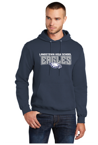 Fleece Pullover Hooded Sweatshirt / Navy / Landstown High School
