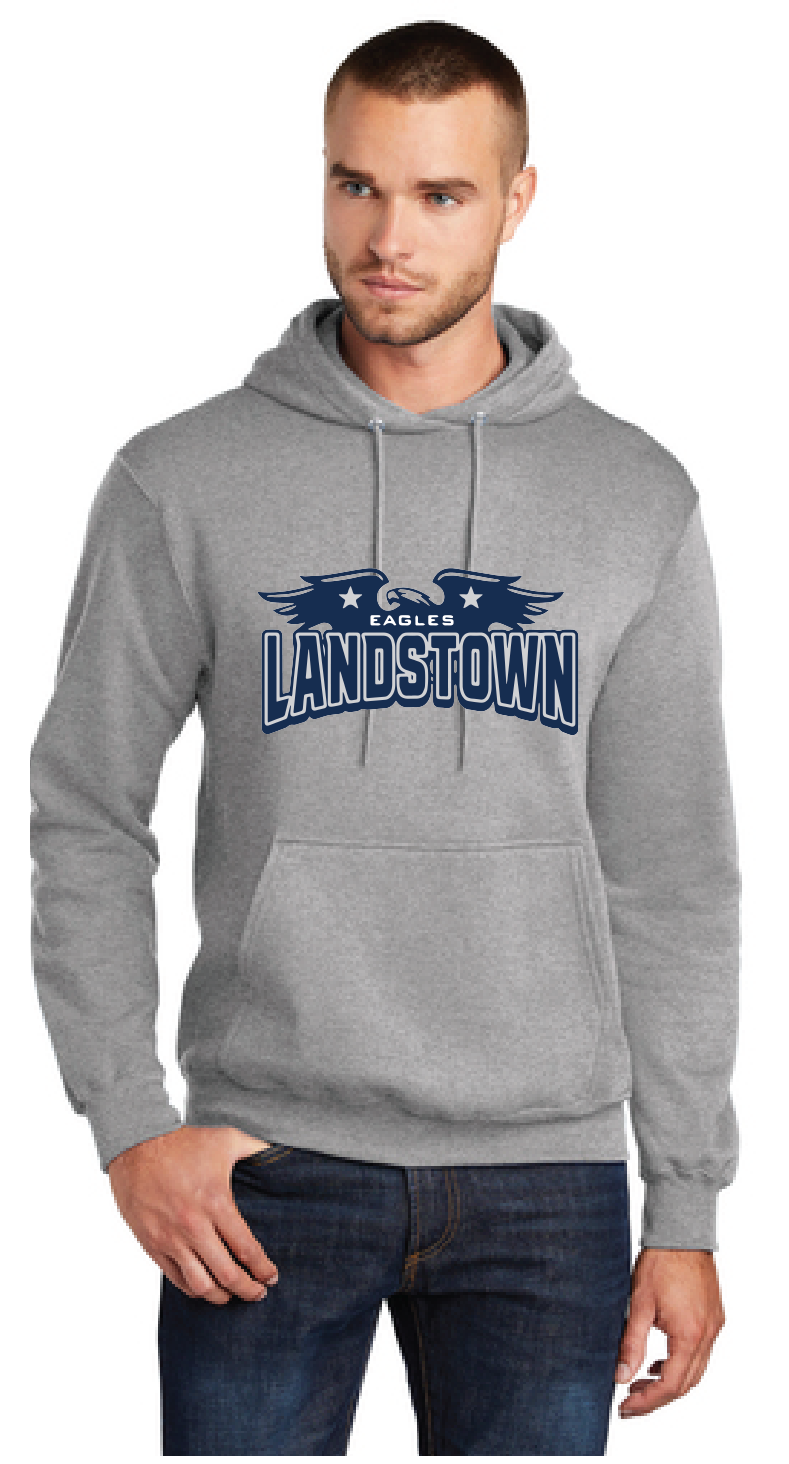 Core Fleece Pullover Hooded Sweatshirt / Athletic Heather / Landstown High School