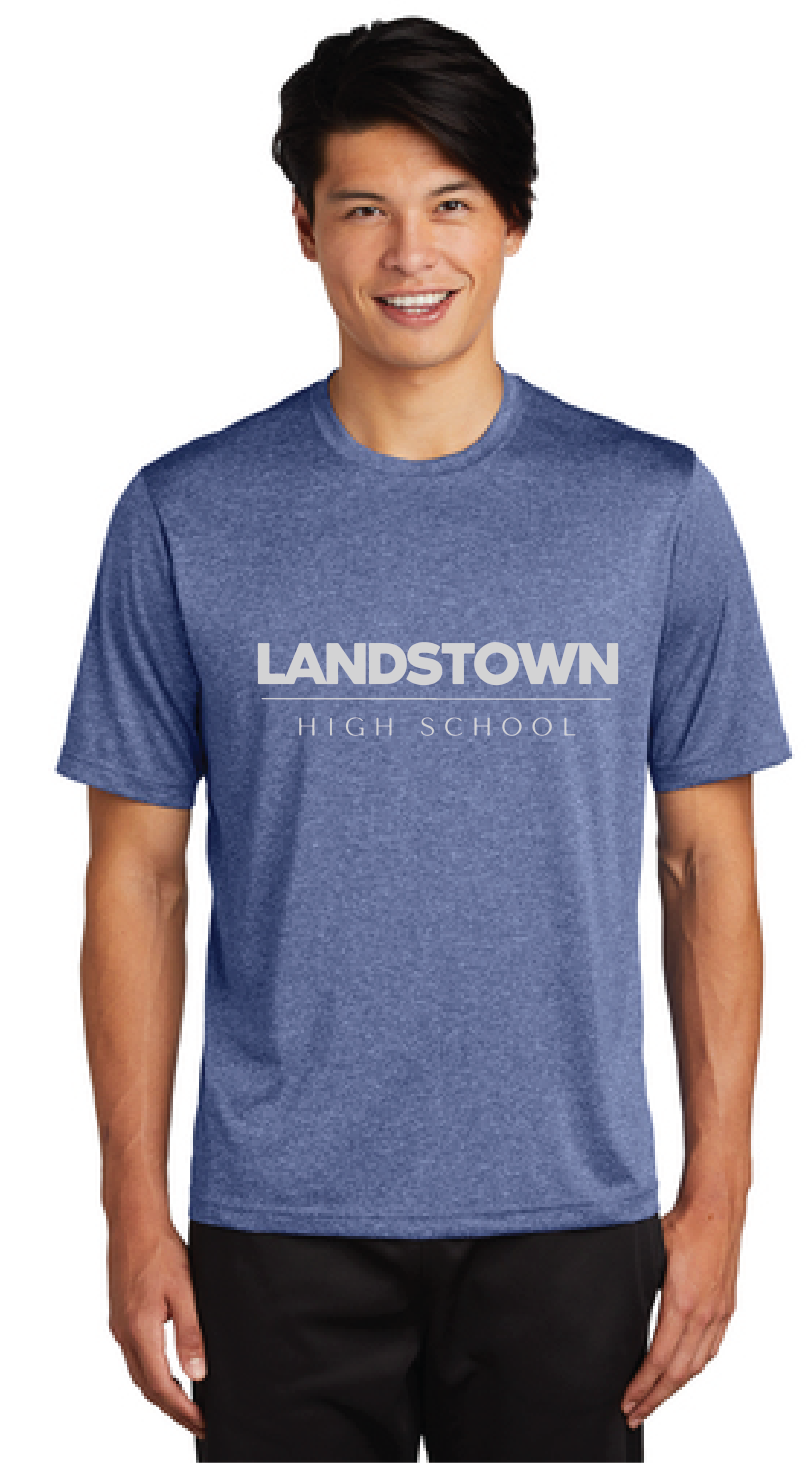 Heather Contender Tee / Heather Royal / Landstown High School