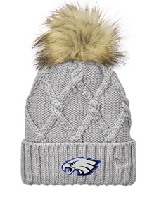 Faux Fur Pom Beanie / Heather Grey / Landstown High School Marching Band