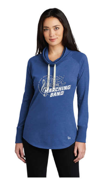 Ladies Sueded Cotton Blend Cowl Tee / Royal Heather / Landstown High School Marching Band