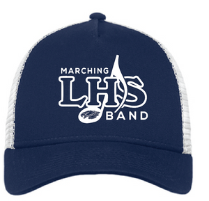 Snapback Trucker Cap / Deep Navy/ White / Landstown High School Marching Band