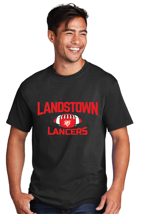 Core Cotton Tee / Black / Landstown Middle School Football