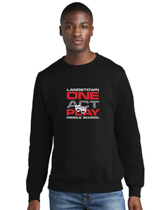 Fleece Crewneck Sweatshirt / Black / Landstown Middle School One Act Play