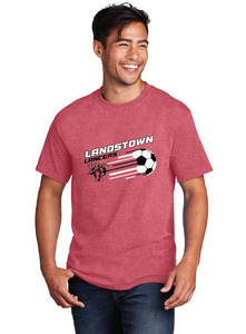Core Cotton Tee / Heather Red / Landstown Middle School Boys Soccer