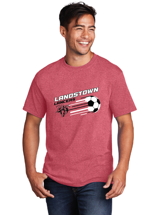Core Cotton Tee / Heather Red / Landstown Middle School Boys Soccer