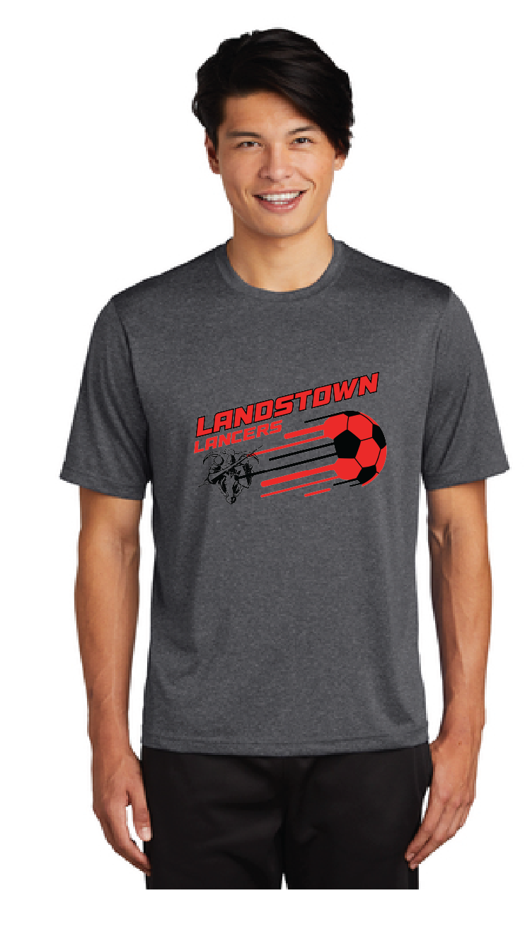 Heather Contender Tee / Graphite Heather / Landstown Middle School Boys Soccer