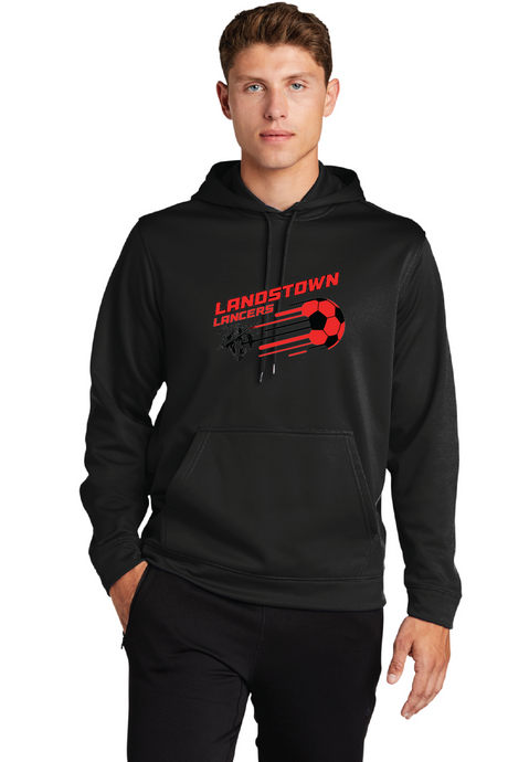 Fleece Hooded Pullover / Black / Landstown Middle School Boys Soccer