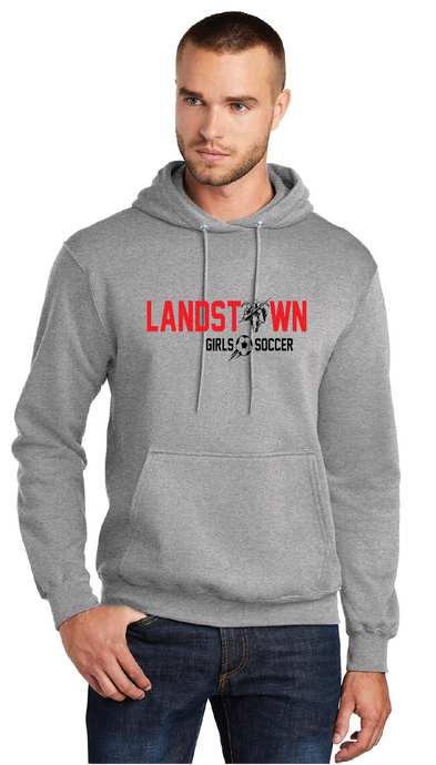 Fleece Pullover Hooded Sweatshirt / Athletic Heather / Landstown Middle School Girls Soccer