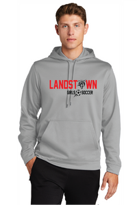Performance Fleece Hooded Pullover / Silver / Landstown Middle School Girls Soccer