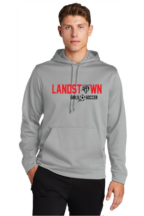Performance Fleece Hooded Pullover / Silver / Landstown Middle School Girls Soccer