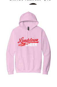 Softstyle Fleece Hooded Sweatshirt / Light Pink / Landstown Middle School Cheer