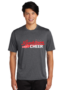 Heather Performance Tee / Graphite Heather / Landstown Middle School Cheer