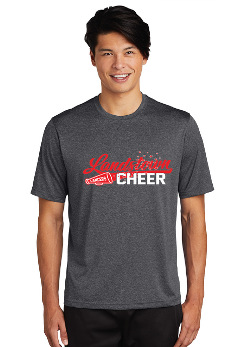Heather Performance Tee / Graphite Heather / Landstown Middle School Cheer