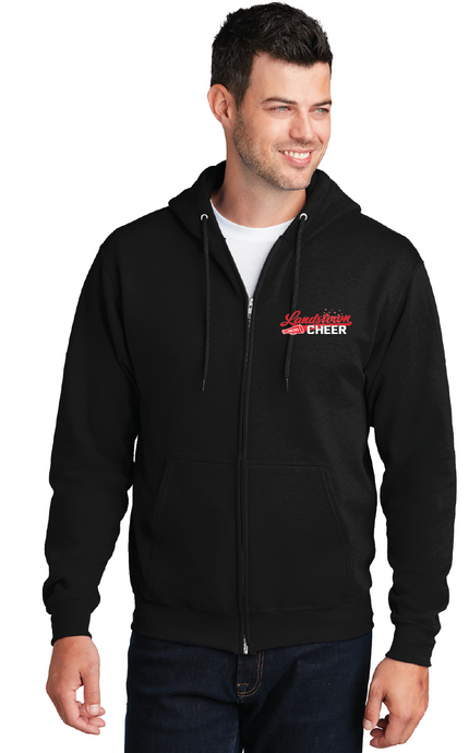 Fleece Full-Zip Hooded Sweatshirt / Black / Landstown Middle School Cheer