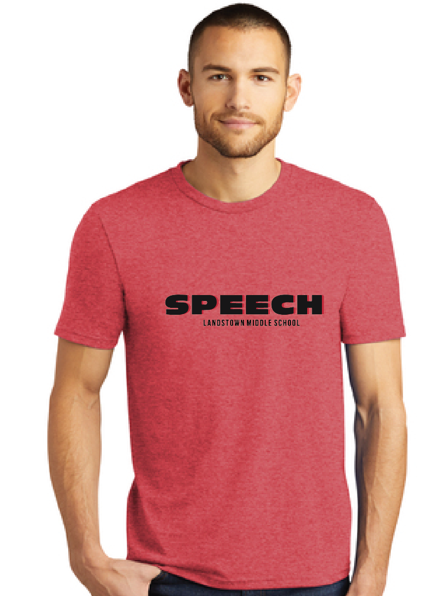 Softstyle Triblend Tee / Red Frost / Landstown Middle School Speech