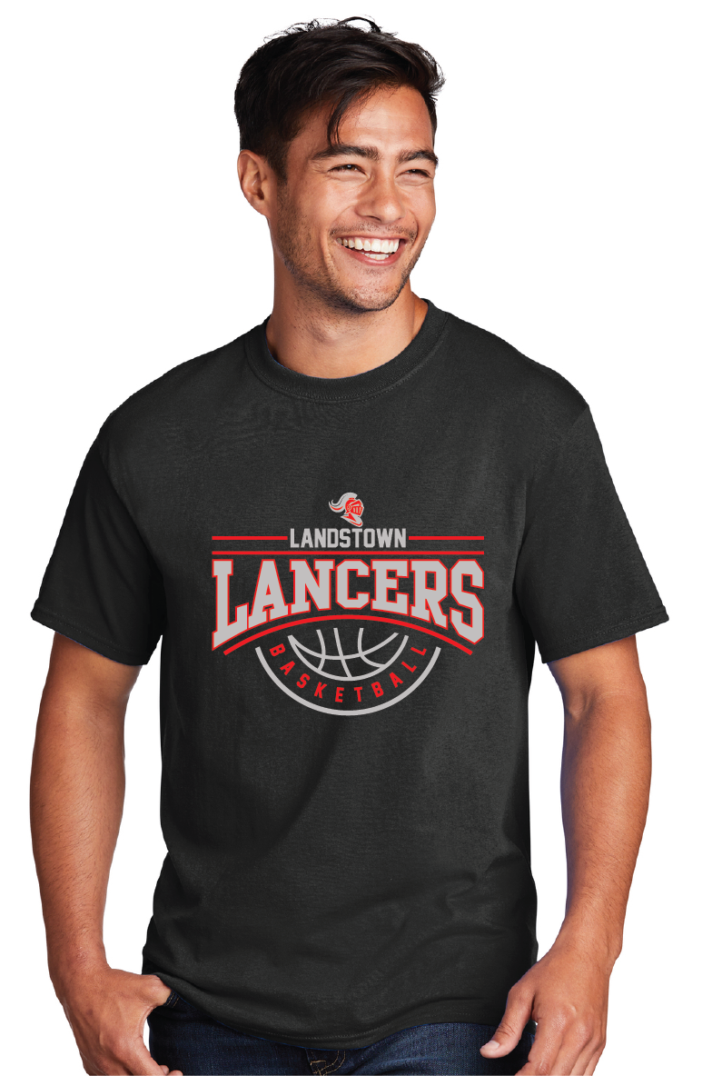 Core Cotton Tee / Black / Landstown Middle School Boys Basketball