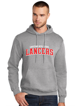 Core Fleece Pullover Hooded Sweatshirt / Athletic Heather / Landstown Middle School