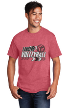 Core Cotton Tee / Heather Red / Landstown Middle School Volleyball