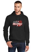 Fleece Pullover Hooded Sweatshirt / Black / Landstown Middle School Volleyball