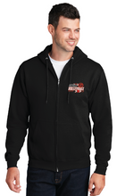 Fleece Full-Zip Hooded Sweatshirt / Black / Landstown Middle School Volleyball