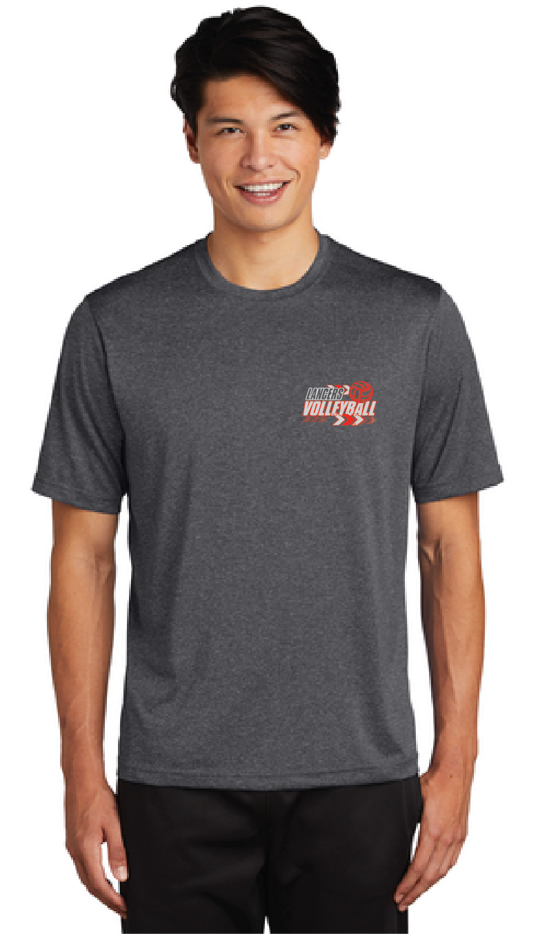 Heather Contender Tee / Graphite Heather / Landstown Middle School Volleyball