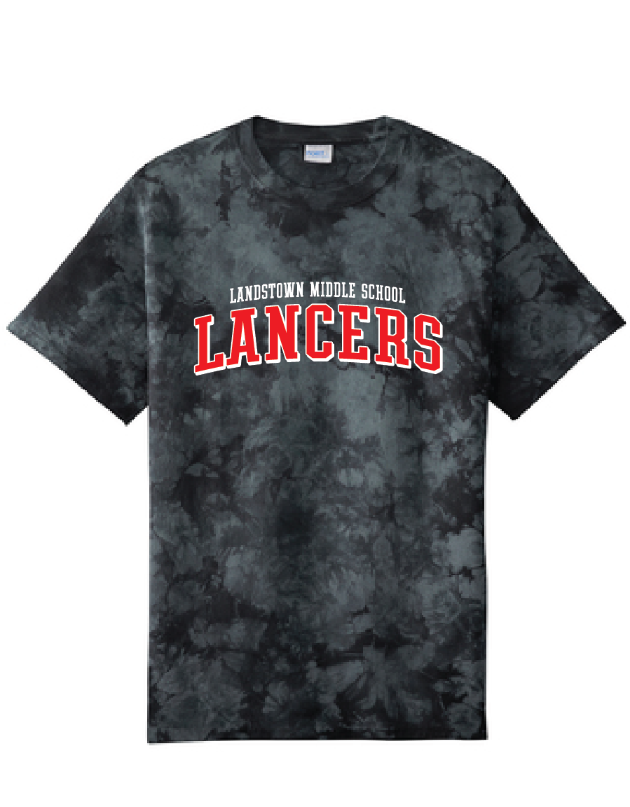 Crystal Tie-Dye Tee / Black / Landstown Middle School