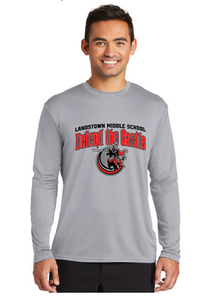 Long Sleeve Performance Tee / Silver / Landstown Middle School