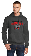 Fleece Pullover Hooded Sweatshirt / Dark Heather Grey / Landstown Middle School