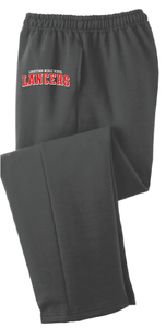 Open Bottom Fleece Sweatpants / Charcoal / Landstown Middle School