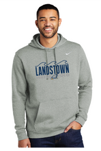 Nike Club Fleece Pullover Hoodie / Dark Grey Heather / Landstown High School Water Polo