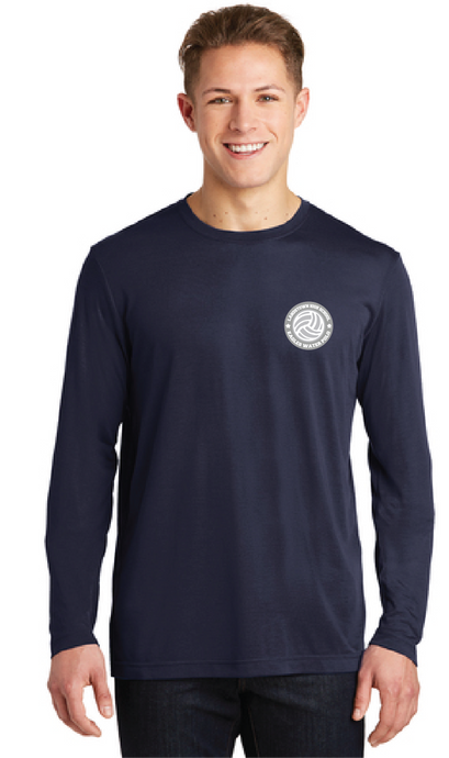 Long Sleeve Cotton Touch Tee / Navy / Landstown High School Water Polo