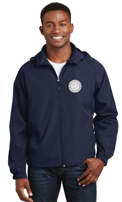 Hooded Raglan Jacket / Navy / Landstown High School Water Polo