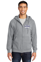 Fleece Full-Zip Hooded Sweatshirt / Athletic Heather / Larkspur Middle School Field Hockey