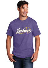 Cotton Tee  / Heather Purple / Larkspur Middle School Softball