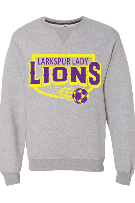 Sofspun Crewneck Sweatshirt / Athletic Heather / Larkspur Middle School Girls Soccer